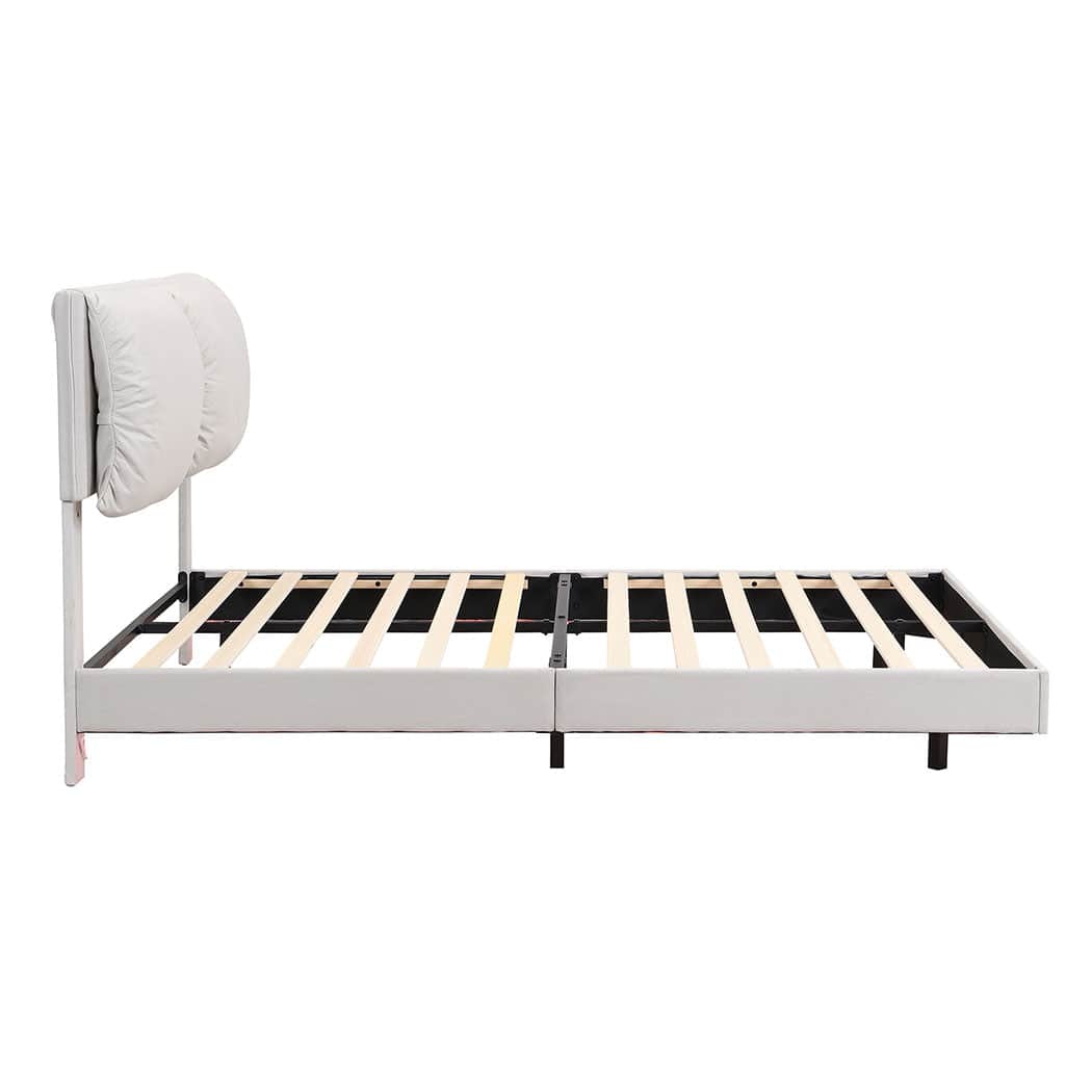 Compact Queen Floating Bed Frame  Premium Quality Build Classic