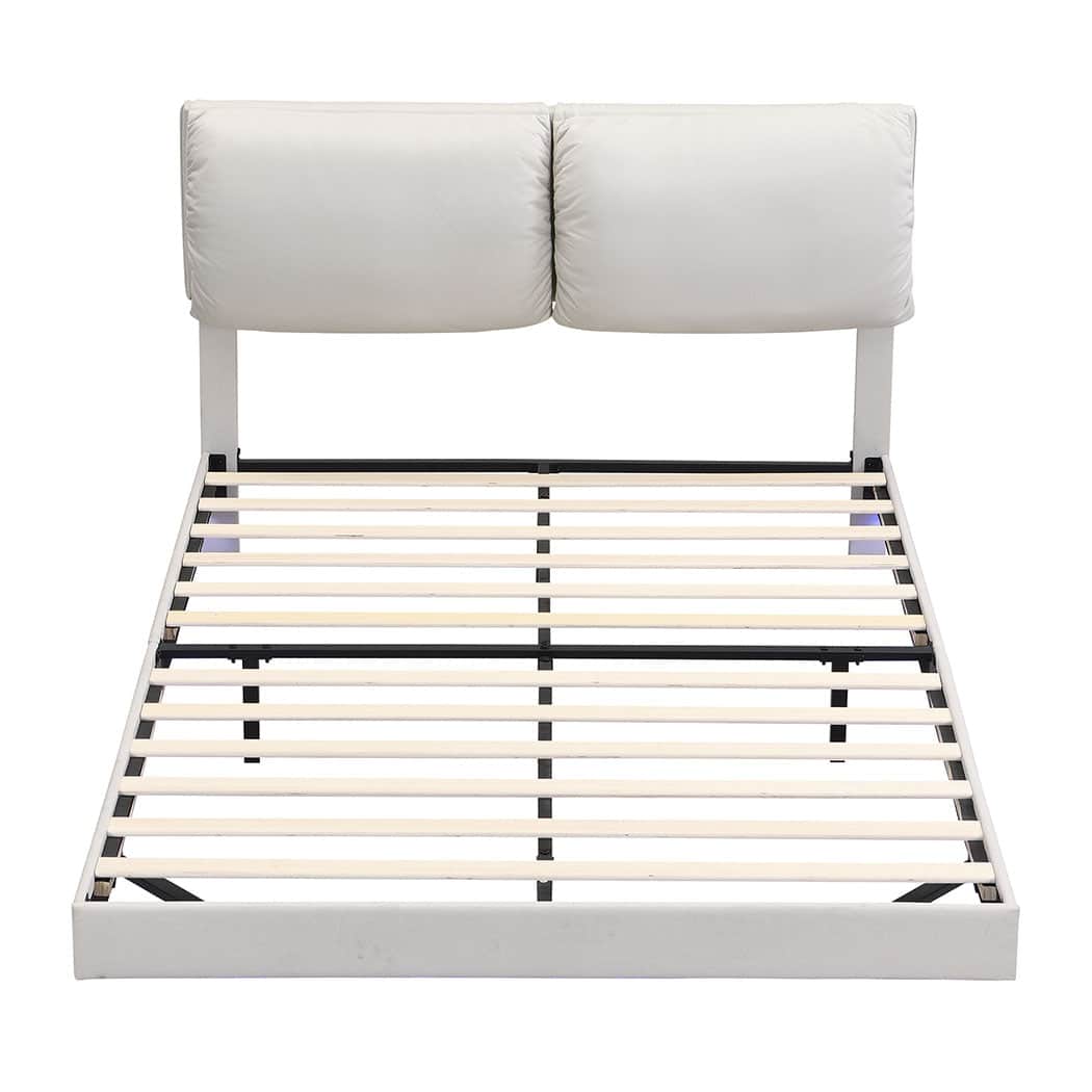 Compact Queen Floating Bed Frame  Premium Quality Build Classic
