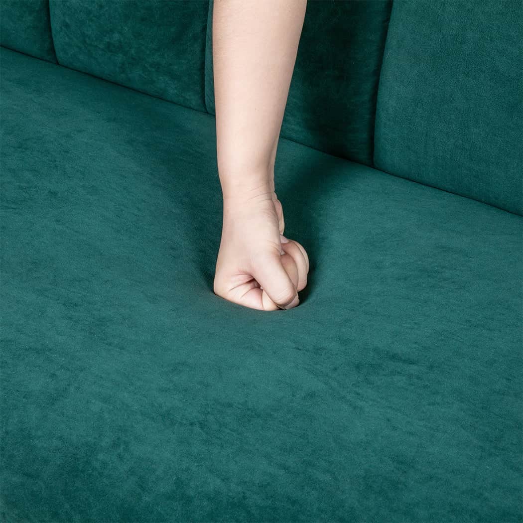 Compact Sofa Bed Convertible Velvet Lounge Recliner Couch Sleeper 3