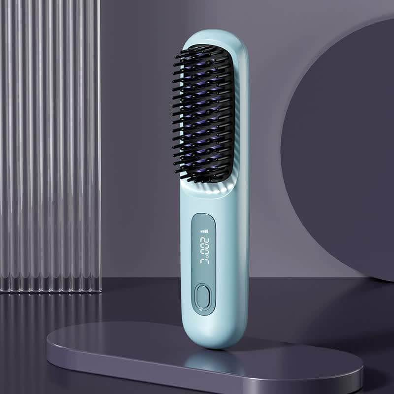 Compact Wireless Hair Brush - Rechargeable