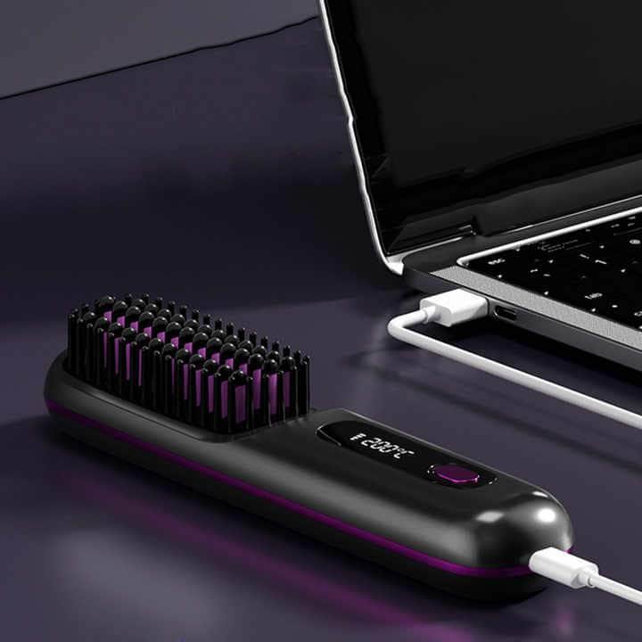 Compact Wireless Hair Brush - Rechargeable