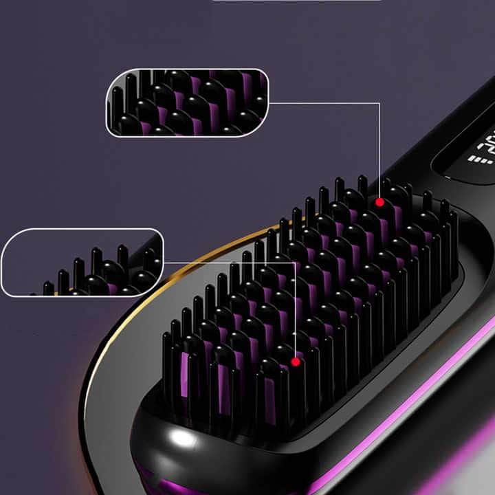 Compact Wireless Hair Brush - Rechargeable