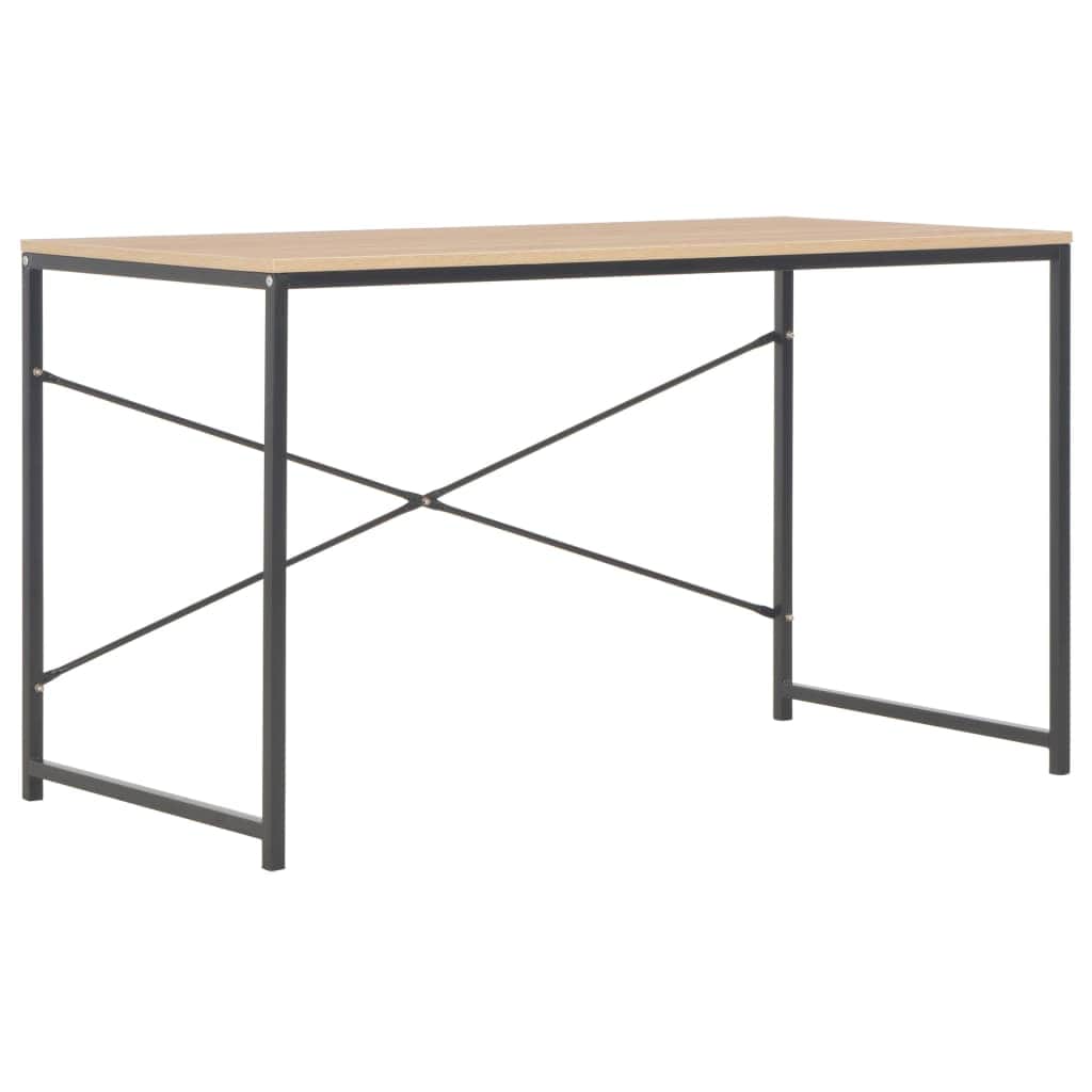 Computer Desk (Black and Oak)