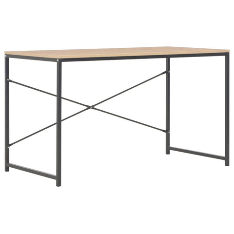Computer Desk (Black and Oak)