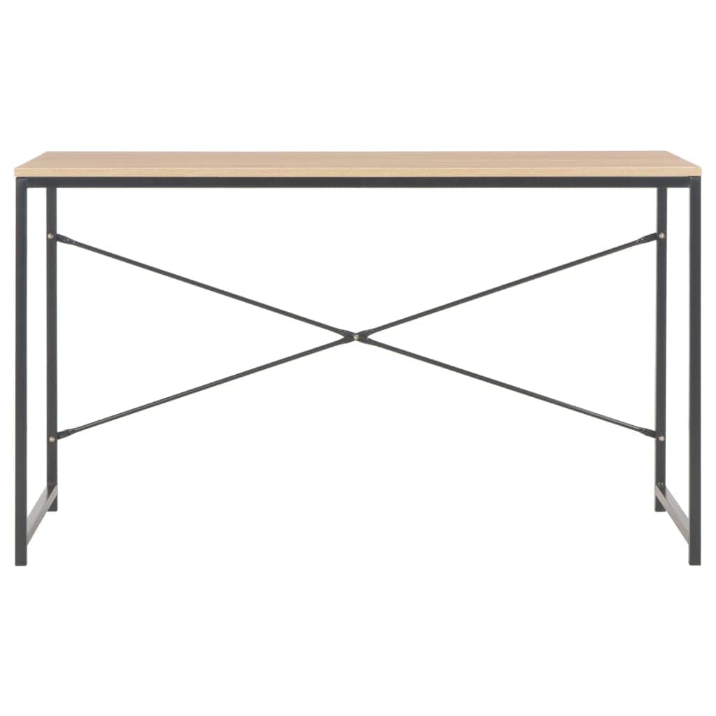Computer Desk (Black and Oak)