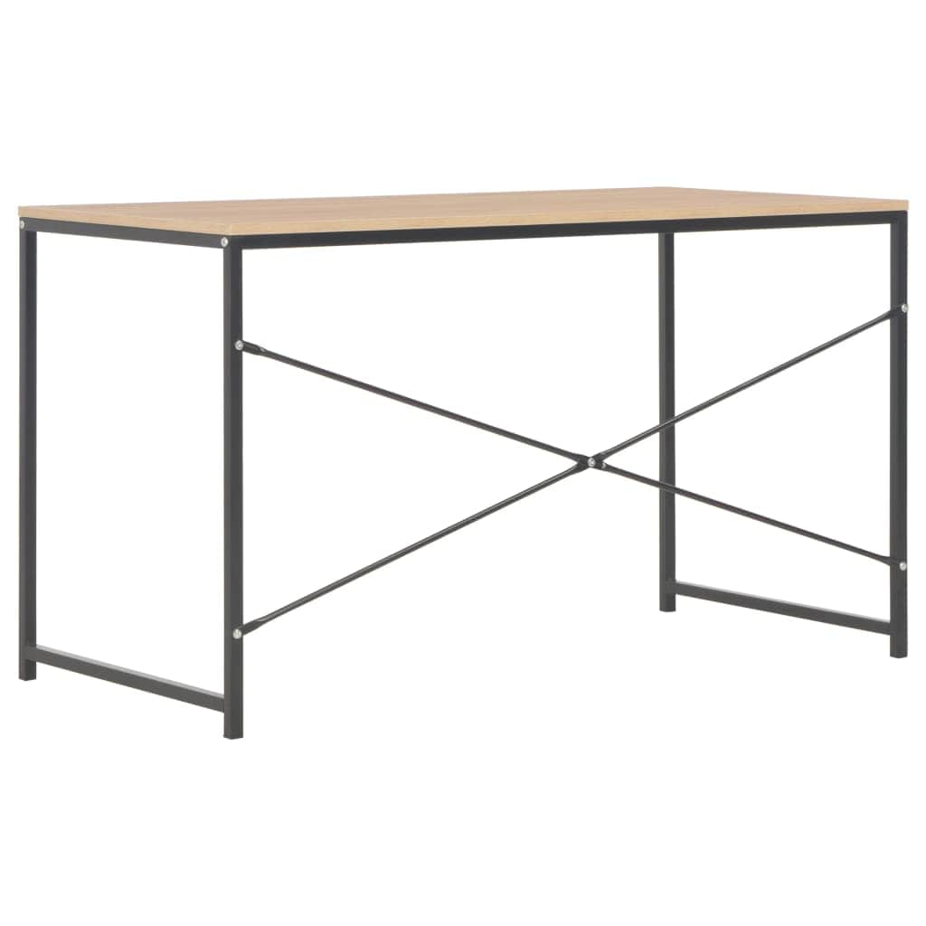 Computer Desk (Black and Oak)