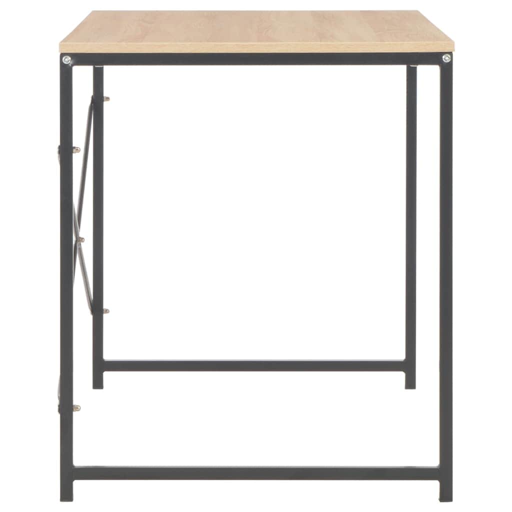 Computer Desk (Black and Oak)