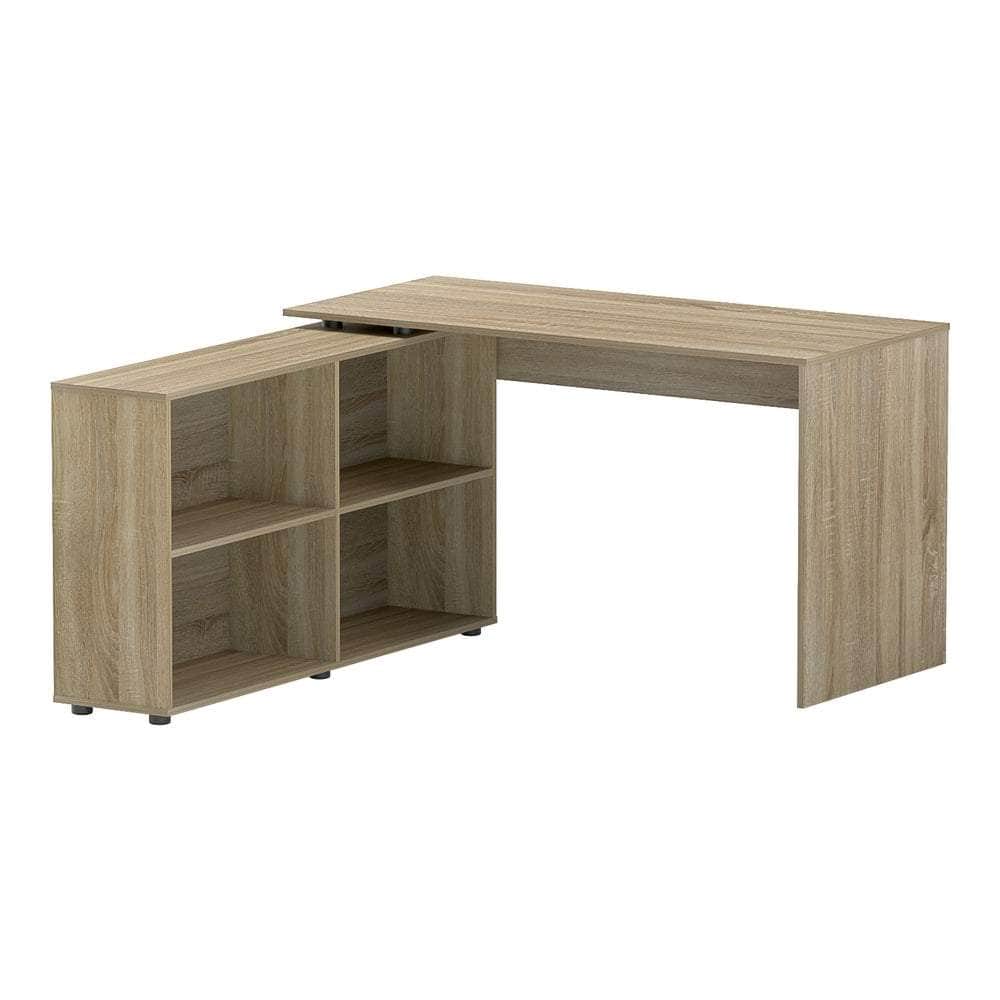 Computer Desk Bookshelf Oak 130Cm