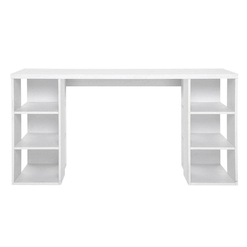 Computer Desk Bookshelf White 150Cm