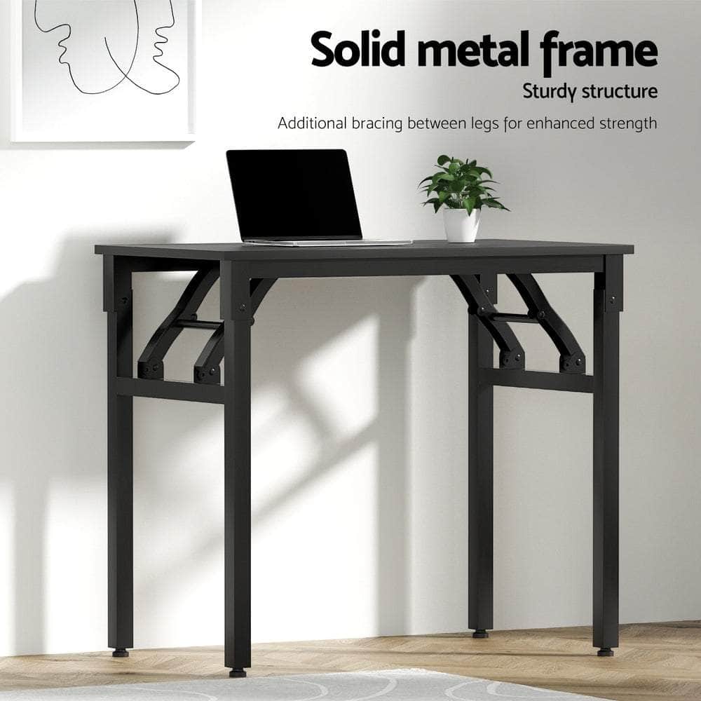 Computer Desk Foldable Balck 80Cm