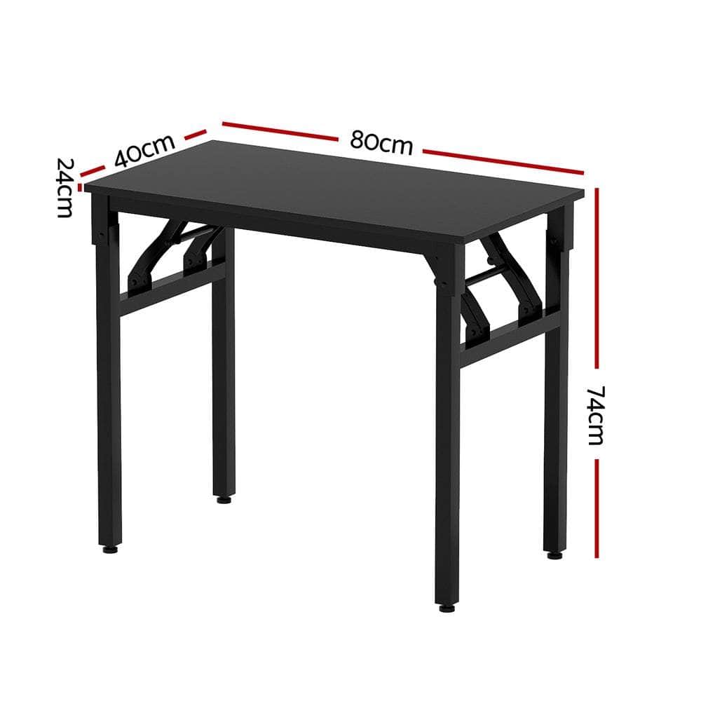 Computer Desk Foldable Balck 80Cm
