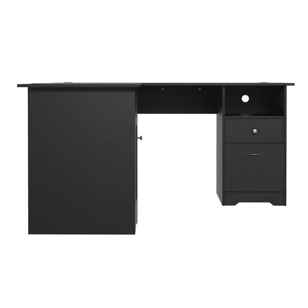 Computer Desk Home Office Study Desks L-shaped Corner Table with Storage