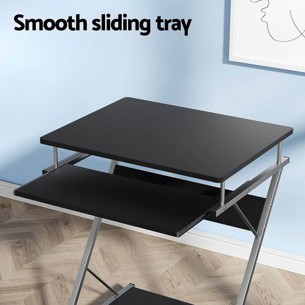 Computer Desk Keyboard Tray Shelf Black 60Cm
