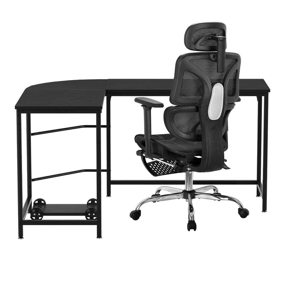 Computer Desk L-Shape Study Desks Ergonomic Office Chair Mesh Chairs