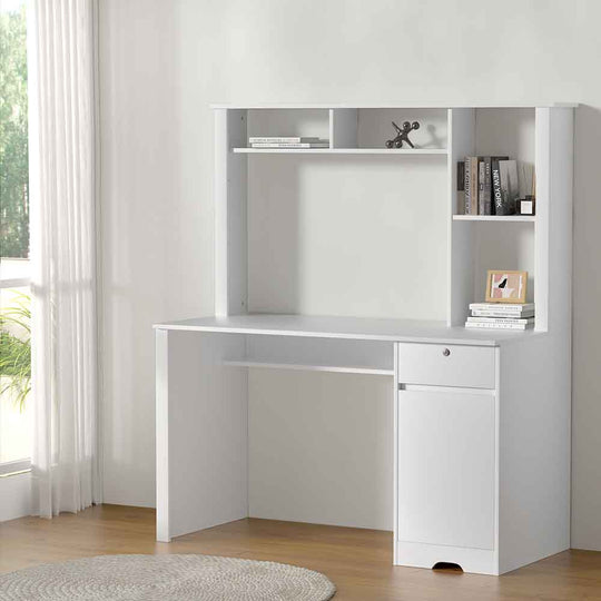 Computer Desk Office Table Drawer Bookshelf Cabinet