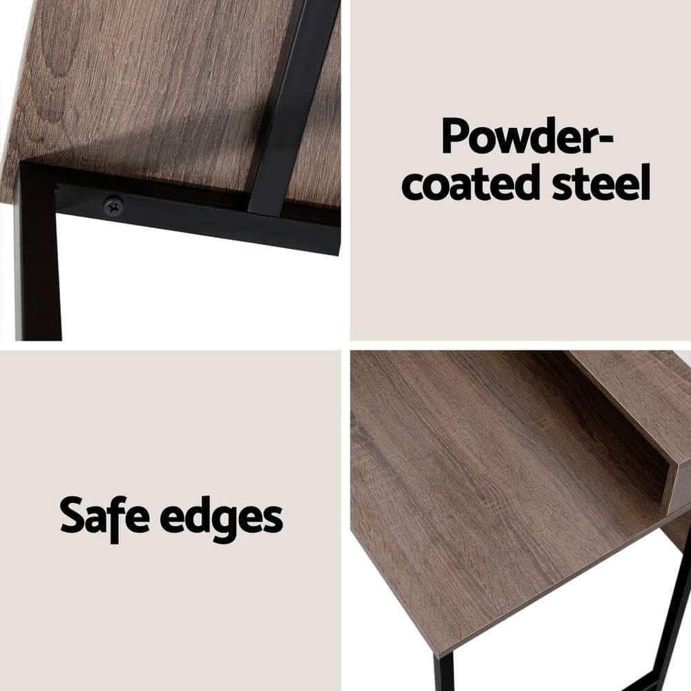Computer Desk Shelf Oak 100Cm