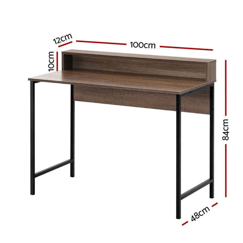 Computer Desk Shelf Oak 100Cm
