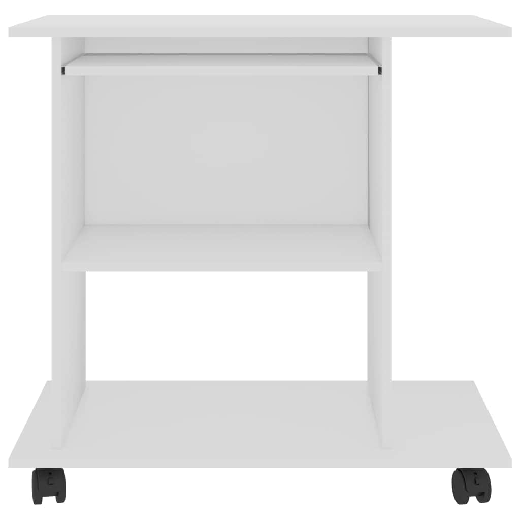 Computer Desk White Chipboard