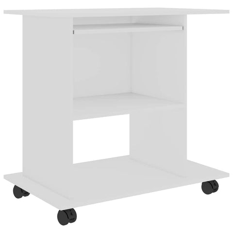Computer Desk White Chipboard