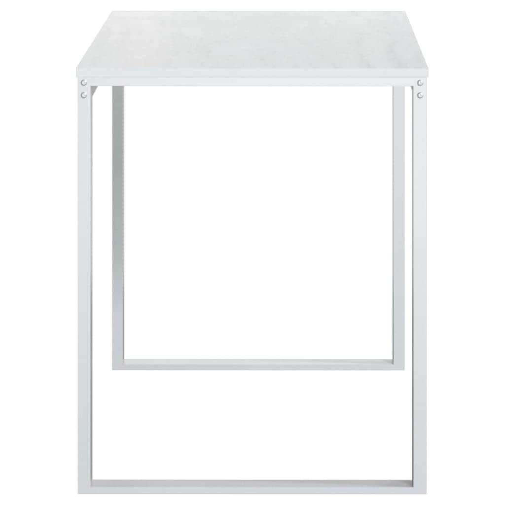 Computer Desk White Engineered Wood