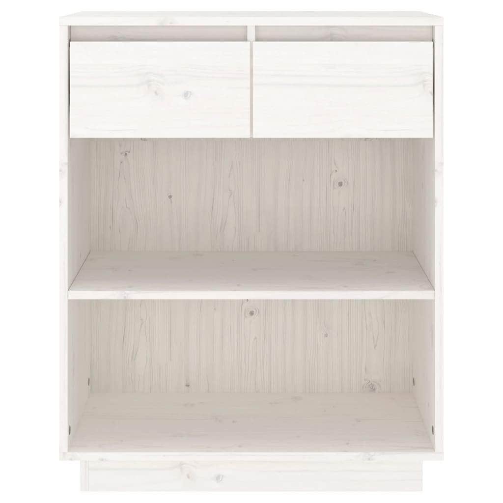 Console Cabinet Solid Wood Pine Brown/Natural/White/Black