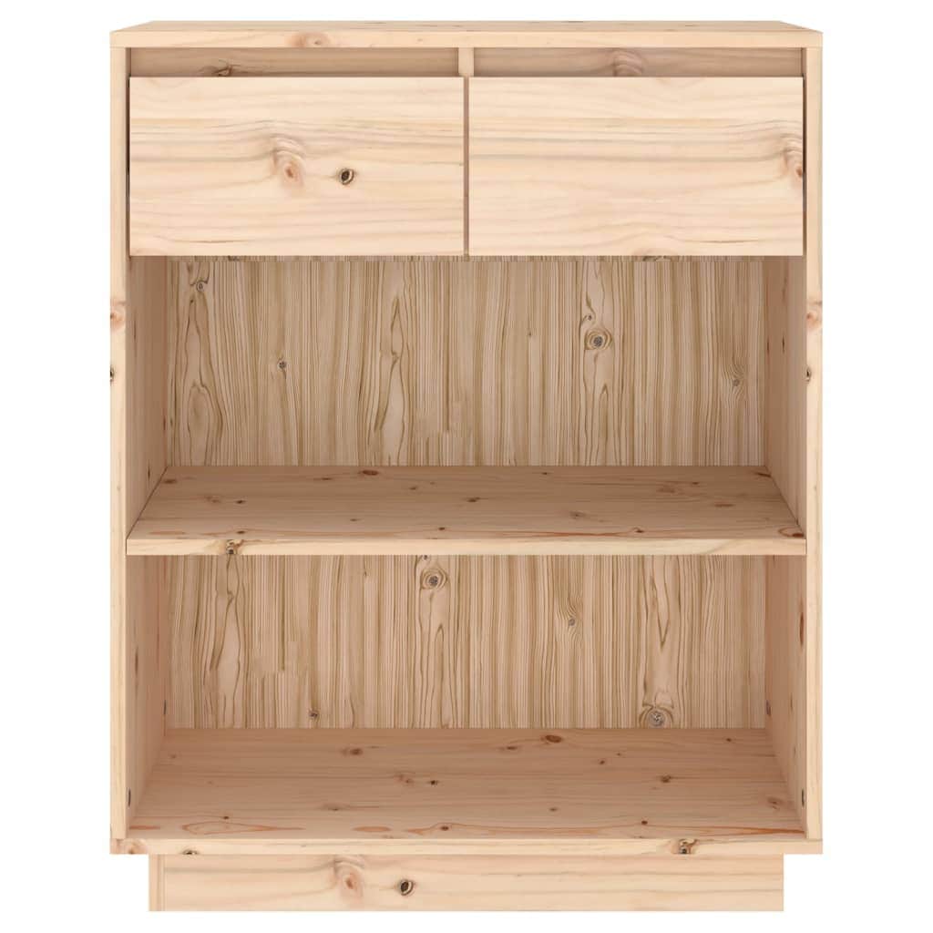 Console Cabinet Solid Wood Pine Brown/Natural/White/Black