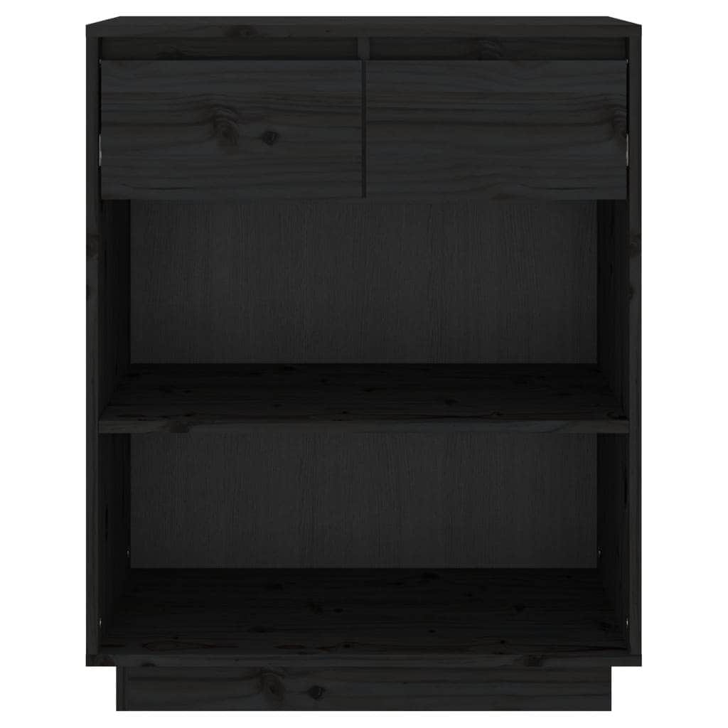 Console Cabinet Solid Wood Pine Brown/Natural/White/Black