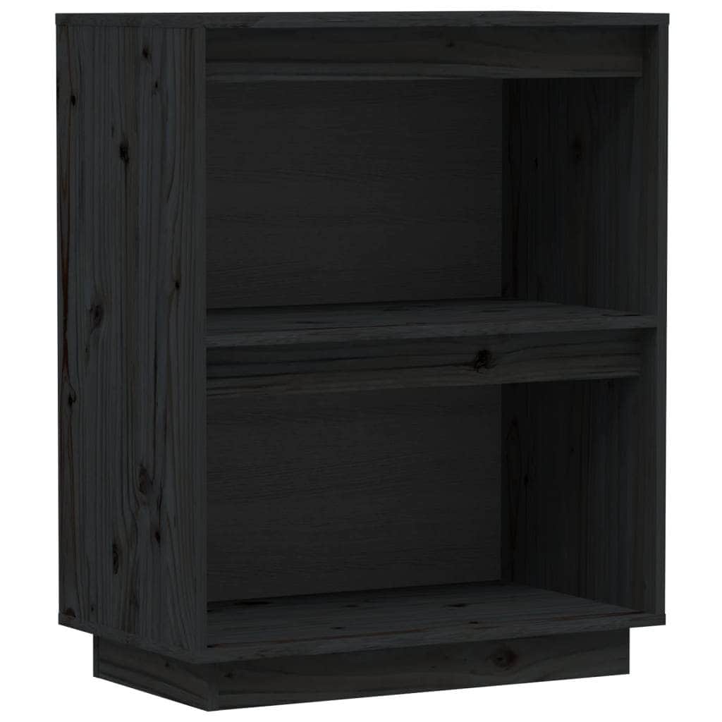 Console Cabinet  Solid Wood Pine Honey Brown/White/Black