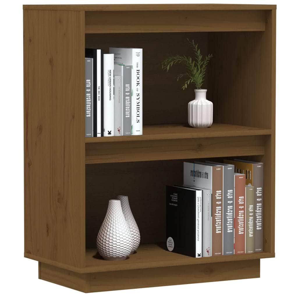Console Cabinet  Solid Wood Pine Honey Brown/White/Black