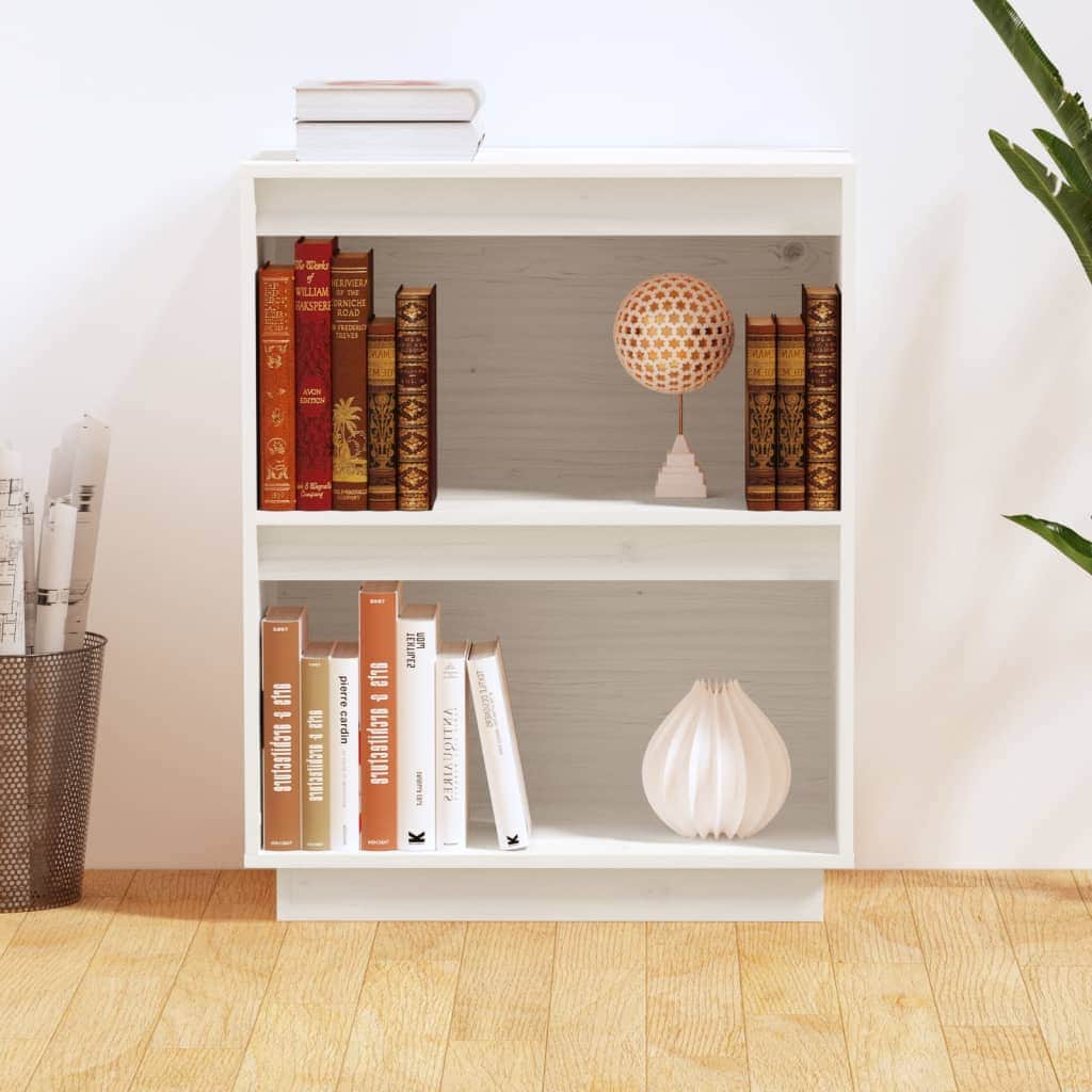 Console Cabinet  Solid Wood Pine Honey Brown/White/Black