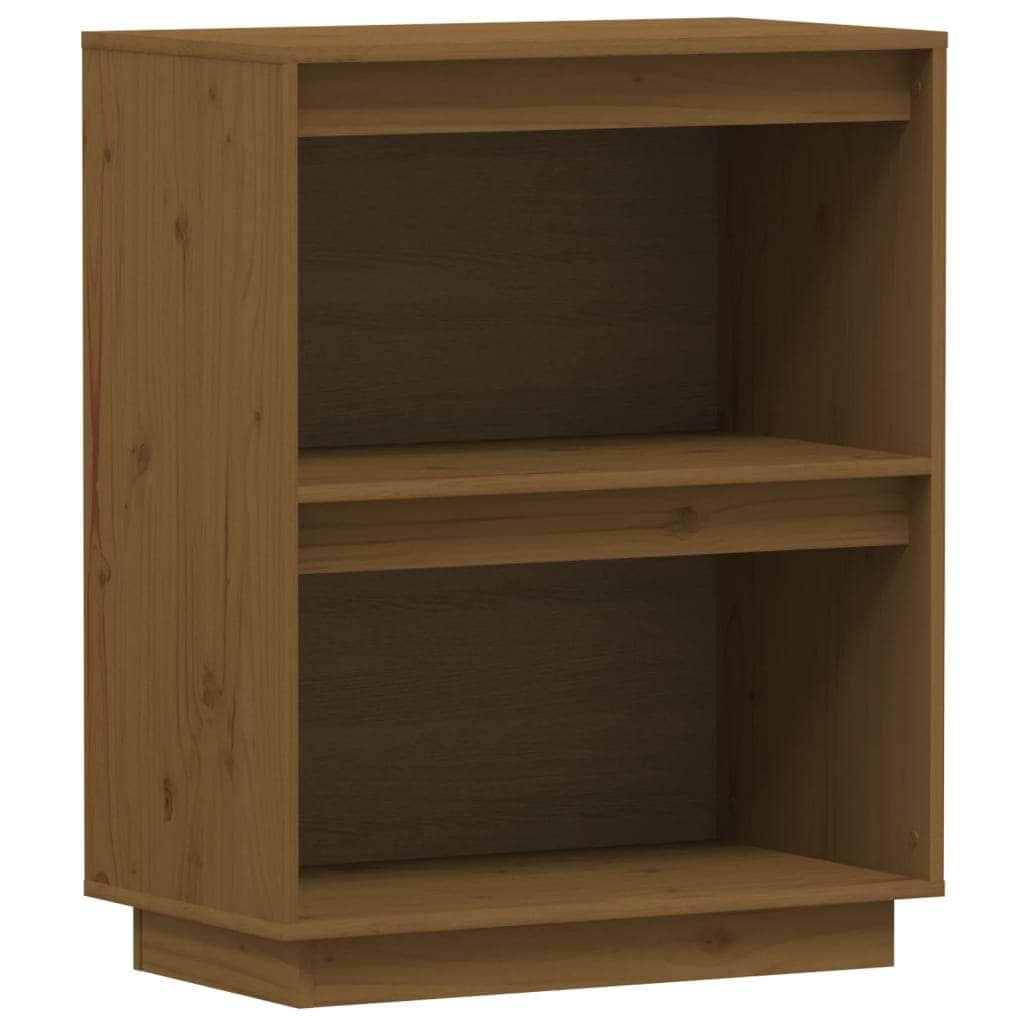 Console Cabinet  Solid Wood Pine Honey Brown/White/Black