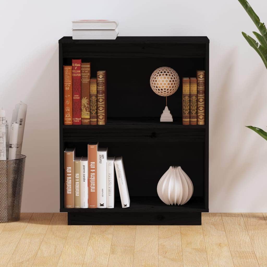 Console Cabinet  Solid Wood Pine Honey Brown/White/Black