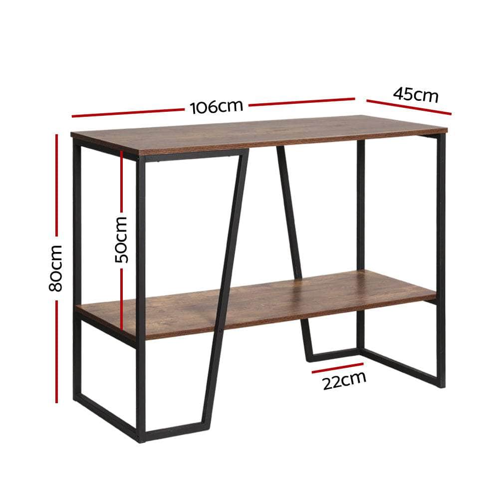 Console Table 106Cm 2-Tier Walnut Cora