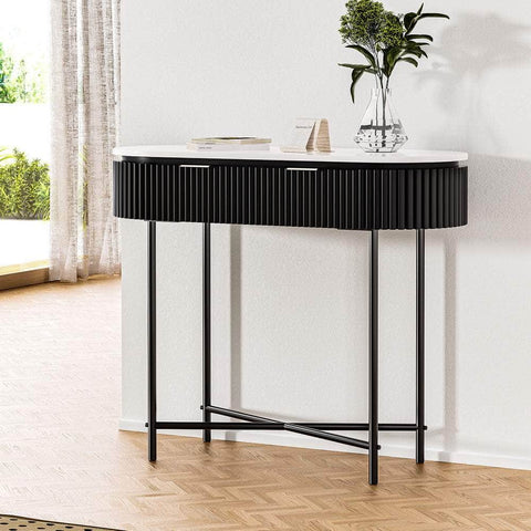 Console Table 2 Drawers 100Cm