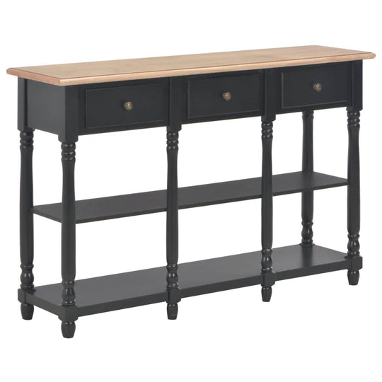Console Table 3 Drawer 2 Shelf Engineered Wood