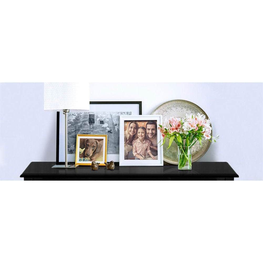Console Table 3 Drawers Black Hamptons