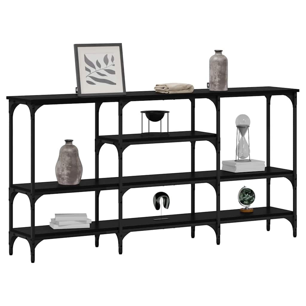 Console Table Black oak Engineered wood - High Quality