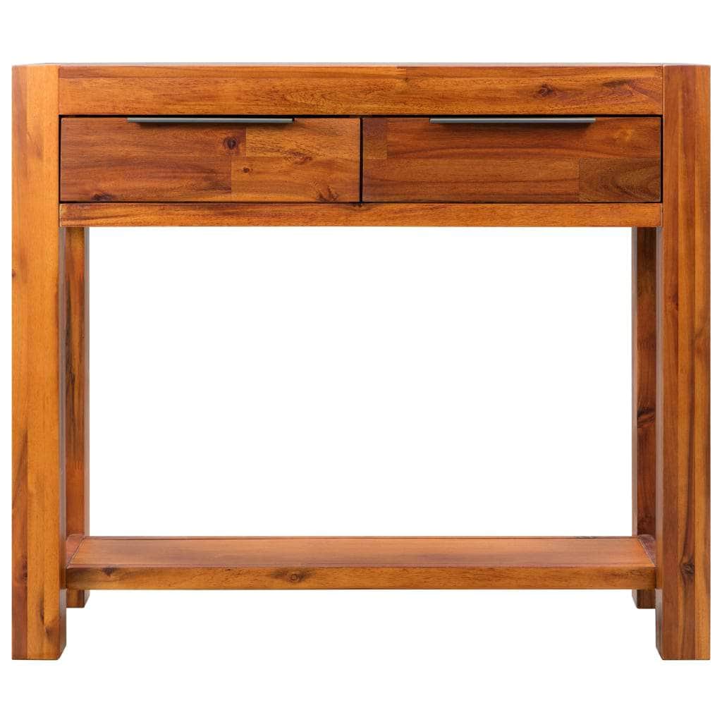 Console Table Durable Solid Acacia Wood