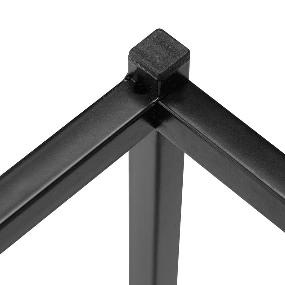 Console Table Marble-look Iron Black&White
