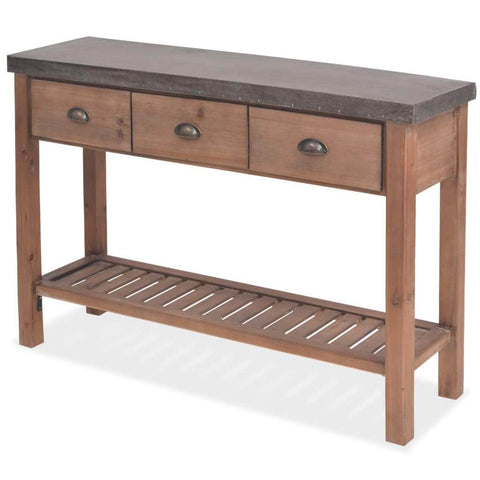 Console Table Solid Fir Wood