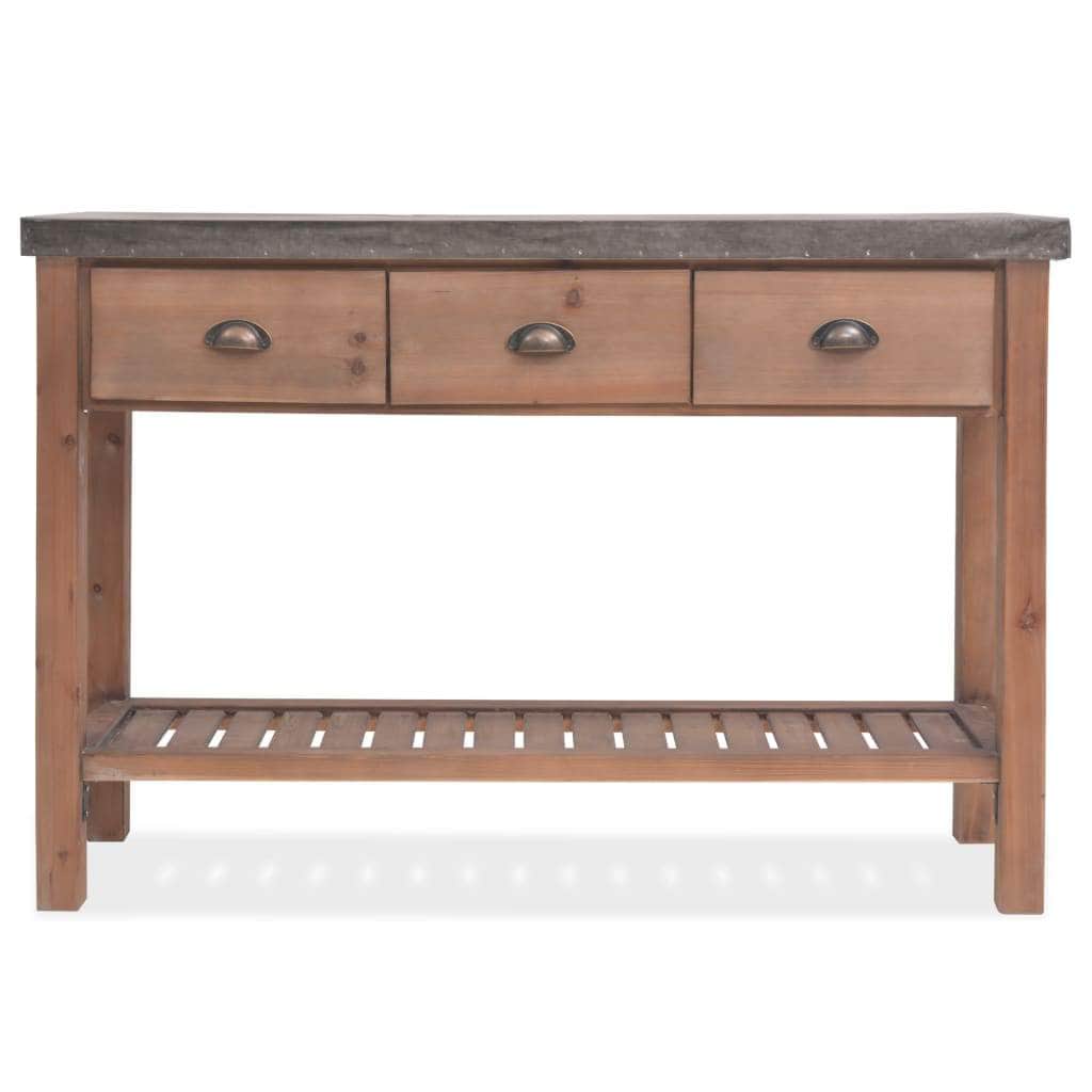 Console Table Solid Fir Wood