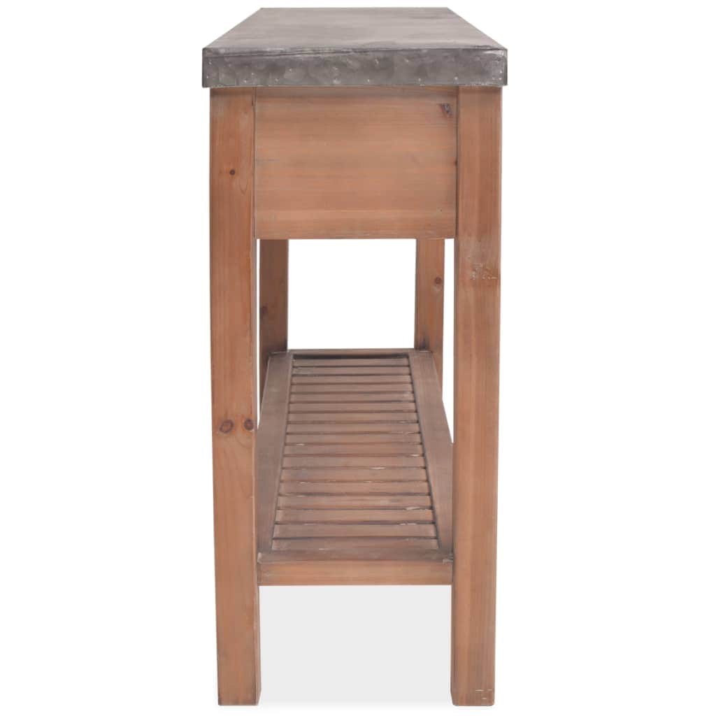 Console Table Solid Fir Wood