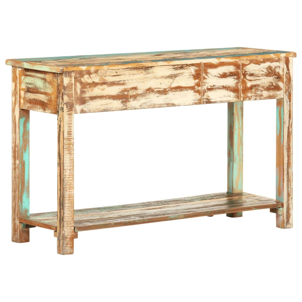 Console Table, Solid Reclaimed Wood
