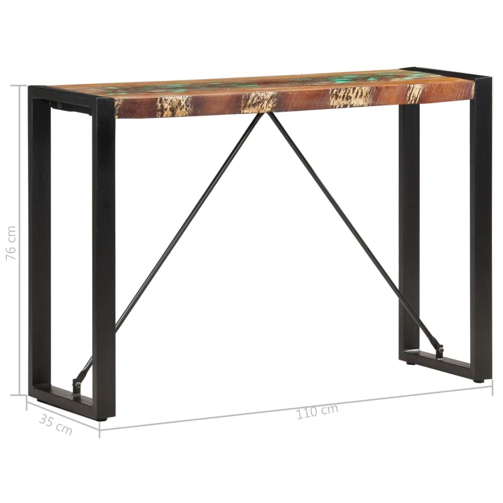 Console Table Solid Reclaimed Wood