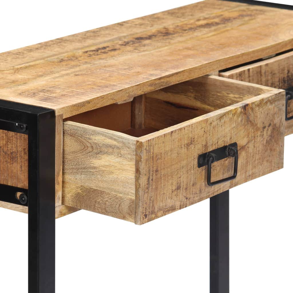 Console Table Storage Solid Mango Wood