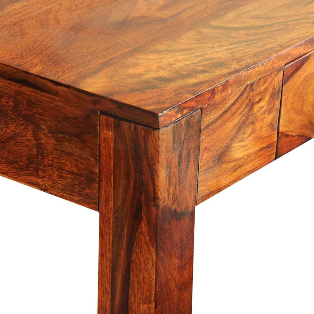 Console Table With 3 Drawers 80 Cm Solid Sheesham Wood