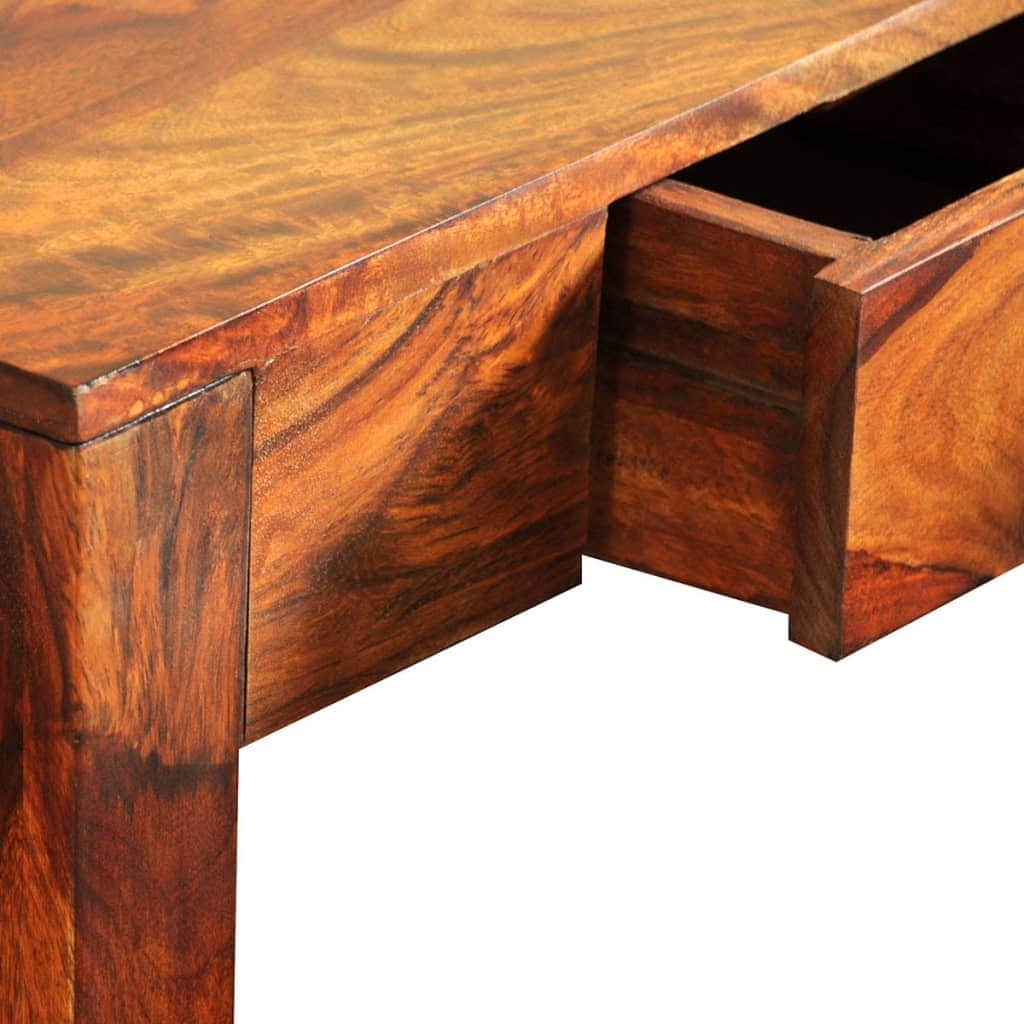 Console Table With 3 Drawers 80 Cm Solid Sheesham Wood