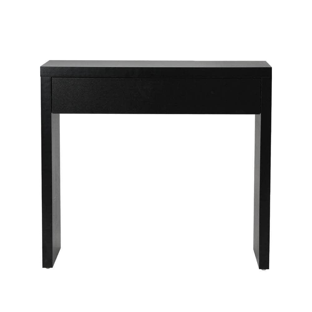 Console Table with Drawer Black/White