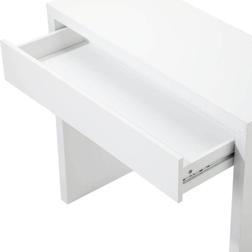 Console Table with Drawer Black/White