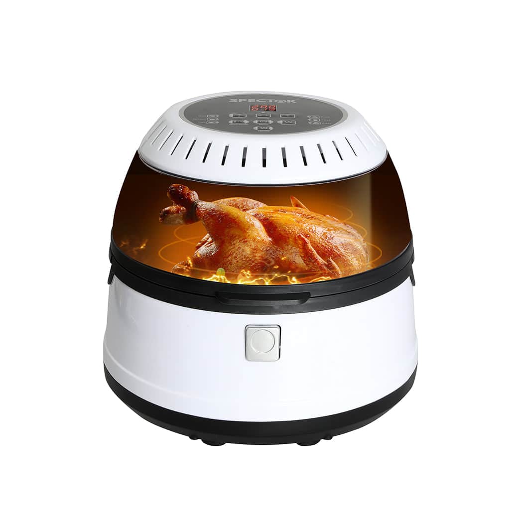 Contemporary 12L Air Fryer Convection Oven White Colour  Soft Cushion